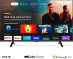 Smart TV LED 40PFD6920 - 40" Full HD, Google TV, 2 HDMI, Negro