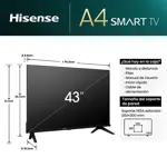 Smart Tv 43" FHD 43A42H Vidaa HISENSE