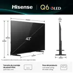 Tv Hisense 43 Pulgadas QLED Q6