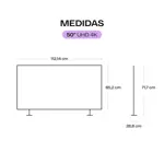 Smart Tv 50" 4K UHD QT-50UHD20312-257 Google Tv QUINT