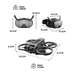 Drone DJI Avata 2  Gafas Goggles N3 Combo Vuela Inteligente