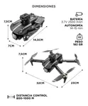 Drone GADNIC Aeroview 4K Pantalla 45 GPS Control Remoto Cámara Dual
