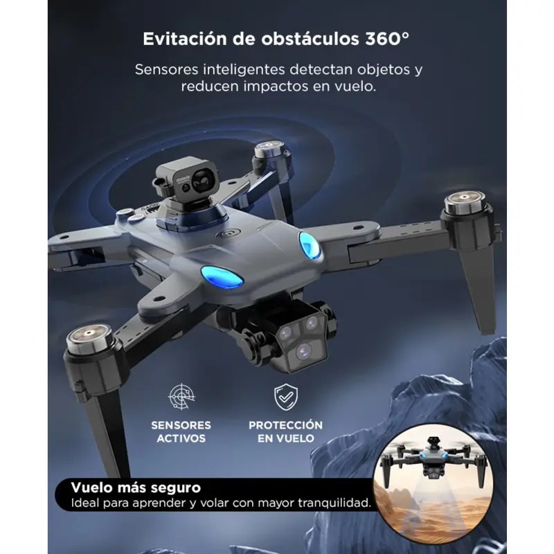 Dron Gadnic Sin Escobillas 4K Alcance 1 Km Doble Camara Wifi 5G