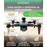 Drone Teledirigido Gadnic Drone006 4K GPS 3 Ejes Laser Anticolision 3000mAh 25 Min Pantalla 45