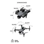 Drone Teledirigido Gadnic Drone006 4K GPS 3 Ejes Laser Anticolision 3000mAh 25 Min Pantalla 45