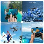 Drone Mirason con cámara 1080P HD FPV, motor sin escobillas, 36 min