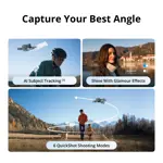 Drone DJI Flip Dos Cámara 4K UHD Combo con 2 Baterías