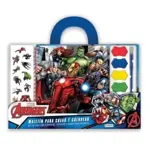 Maletin de acuarelas libro Avengers marvel pintar stickers