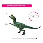 DINOSAURIO VELOCIRAPTOR CON LUZ Y SONIDO