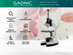 Microscopio Gadnic 1200X Para Niños Kit 28 Piezas