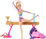 Playset Barbie Careers Gymnasia con muñeca gimnasta rubia