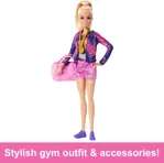 Playset Barbie Careers Gymnasia con muñeca gimnasta rubia
