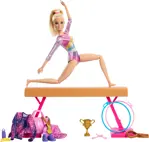 Playset Barbie Careers Gymnasia con muñeca gimnasta rubia