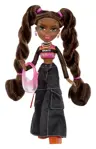 Muñeca de moda Bratz Alwayz Sasha con 10 accesorios y póster