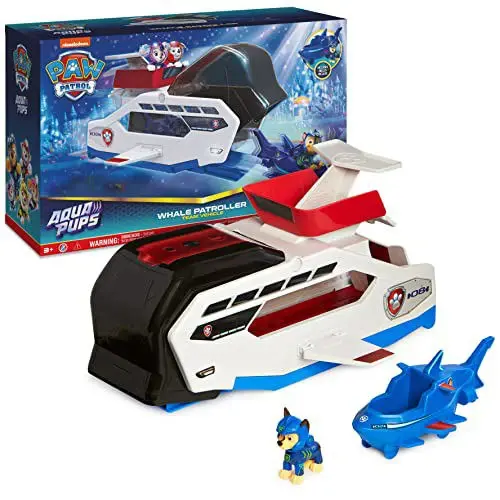 Vehículo patrullero de ballenas Aqua Pups con Cha