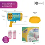 Burbujero Automático Pistola De Burbujas Con Luces Bazooka Rocket