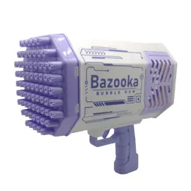 Pistola Burbujas Violeta Rocket Bubble Gum