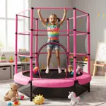 Cama Elástica 140 cm – Modelo CE55 – Color Pink