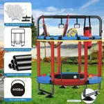 Trampolin Infantil JO bulidershrs BLUe 55 pulgadas
