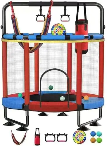 Trampolin Infantil JO bulidershrs BLUe 55 pulgadas