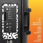 Parlante VIVID Portátil - 25W, 8", 8hs Bat., Bluetooth/RGB