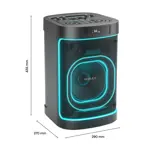 Torre de Sonido Noblex Negro con Micrófono SQ108G1