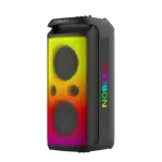 Torre De Sonido Noblex 5200w Karaoke Doble Woofer Negro MNX1600