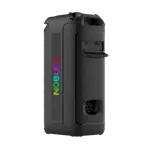 Torre De Sonido Noblex 5200w Karaoke Doble Woofer Negro MNX1600