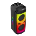 Torre De Sonido Noblex 5200w Karaoke Doble Woofer Negro MNX1600