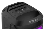 Torre De Sonido Noblex 5200w Karaoke Doble Woofer Negro MNX1600