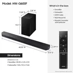 Barra de Sonido Samsung HW-Q600F 3.1.2 Canales con
