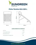 Termotanque Solar SGA 200L