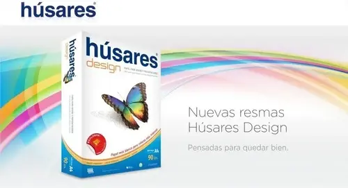 Papel Húsares Design A4 7858 150 Gramos X 100 Hs Blanco