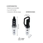 Kit Hidrolavadora Eléctrica 110 Bar Y Aspiradora De Mano 120W Gadnic