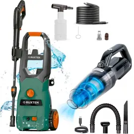 Kit Hidrolavadora Eléctrica 110 Bar Y Aspiradora De ...