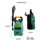 Kit Hidrolavadora Gadnic eléctrica 1400W Mas Aspiradora de Mano Gadnic Portátil Auto Hogar 120W