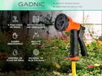 Kit de Pistola De Riego Portátil Gadnic 8 Funciones