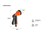 Kit de Pistola De Riego Portátil Gadnic 8 Funciones