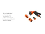 Kit de Pistola De Riego Portátil Gadnic 8 Funciones