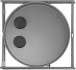 Mesa de Arrime 2 en 1 - Bandeja Removible, Apta Interior y Exterior, Negra