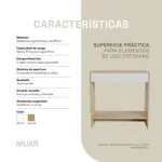 Mesa Recibidora De Arrime Auxiliar Nordica Deco Minimalista