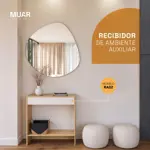 Mesa Recibidora De Arrime Auxiliar Nordica Deco Minimalista