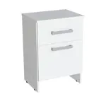 Mesa De Luz Orlandi 1 Cajon 1 Puerta Color Blanca