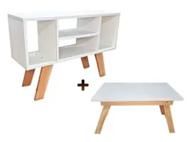 Combo Mesa Ratona + Rack De Tv...