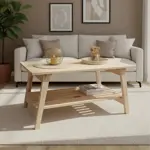 Mesa Ratona Nordica con Revistero Varilla 100x60