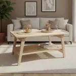 Mesa Ratona Nordica con Revistero Varilla 100x60
