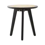 Set De Mesas Bajas You Ratonas Madera Y Rattán Sintético. Negro