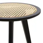 Set De Mesas Bajas You Ratonas Madera Y Rattán Sintético. Negro
