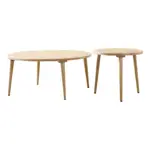 Set De Mesas Bajas Ratonas Holy De Madera De Haya Laqueadas. Natural