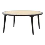 Set De Mesas Bajas Ratonas Holy De Madera De Haya Laqueadas. Negro